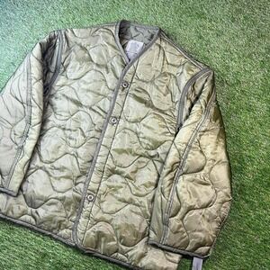 USGI M65 Field Coat Liner Mens large Green Military Cold Weather Army Quilted